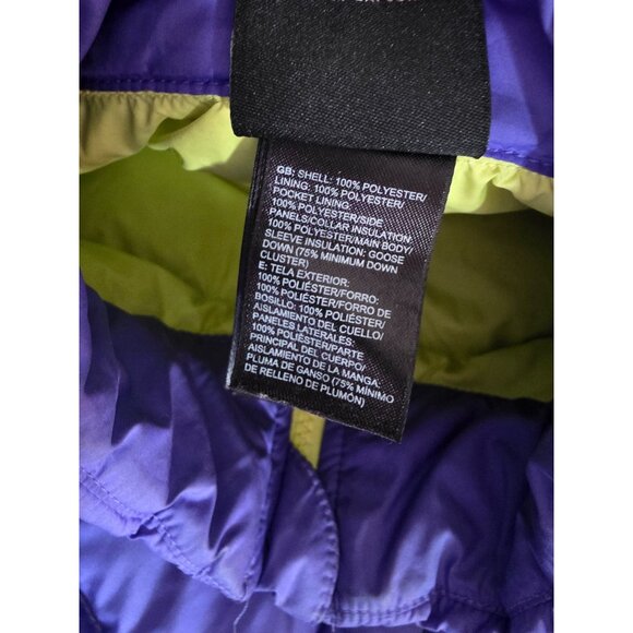 The North Face 550 Fill Down Puffer Jacket Purple Girls 14 - Picture 9 of 9